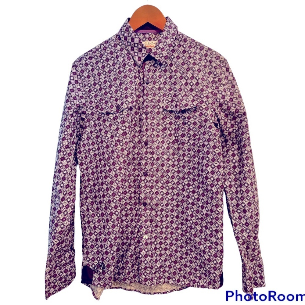 English Laundry | John Lennon Purple Print Shirt
